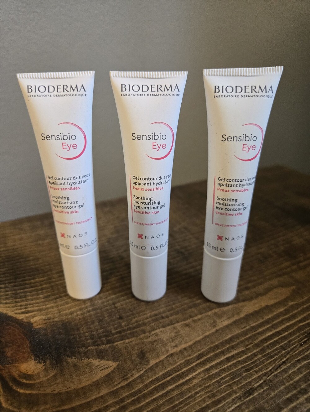 Ser Of 3 Bioderma Sensibio Eye Soothing Moisturising Eye Contour Gel